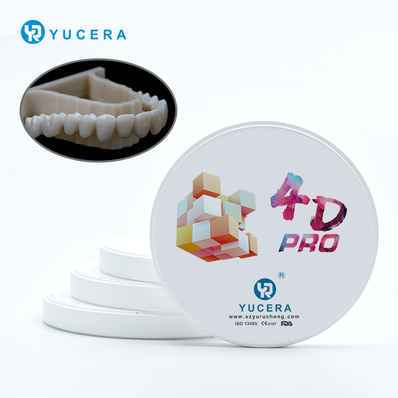 YRC 4D PRO Πολυεπίπεδα μπλοκ ζιρκόνια για CAD CAM οδοντιατρική άλεση A2-D4 BL1-BL4