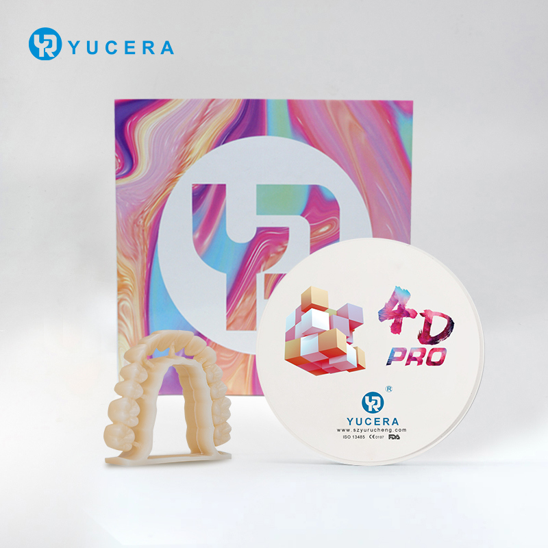 Best Selling Yucera 4d Pro Multilayer Zirconia Disc Ceramic  for Cad Cam for CE ISO for Lab