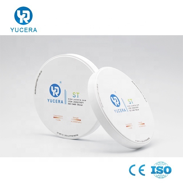 95 Dental Lab Clinic CAD CAM Super Translucent Zirconia Block Dioxide Zirconium Disc Beautiful Porcelain Aesthetics 10-25mm Size