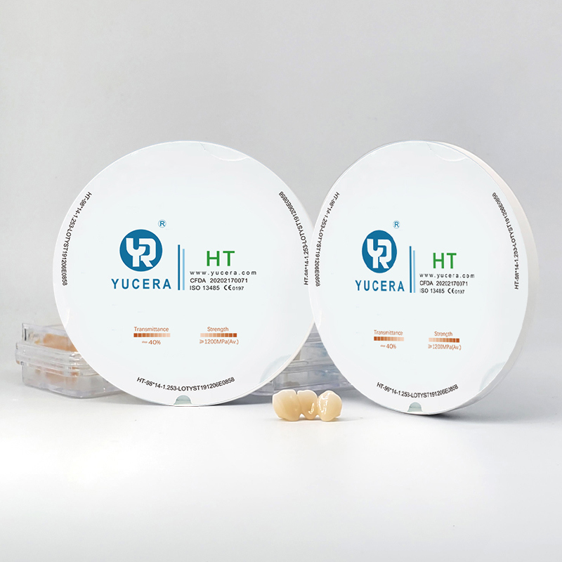 YUCERA HT 98mm/open  HT White Dental Zirconium Oxide Ceramic Dental Zirconia Blocks