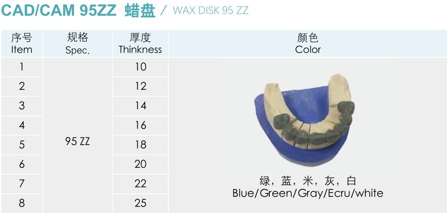 Yucera Blue 98mm Dental Wax  Comfortable Teeth Protection