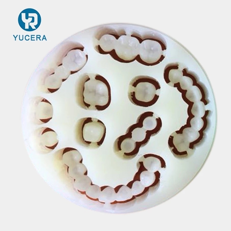 Yucera Cad Cam Multi Pmma Δίσκος Οδοντιατρικό Υλικό Pmma Blocks Οδοντιατρικός Δίσκος Ζιρκονίας Εύκαμπτα Pmma Resin Blocks