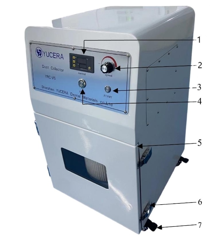 YUCERA YRC-V5 Ηλεκτρική Σκούπα Οδοντιατρική Φορητή Σκούπα για Οδοντιατρική Μηχανή Άλεσης CNC για Οδοντιατρικό Εργαστήριο