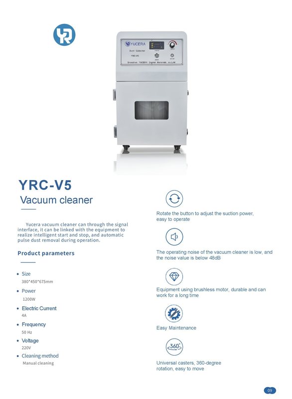 YUCERA YRC-V5 Vacuum Cleaner Dental Portable Vacuum for Dental Cnc Milling Machine for Dental Lab