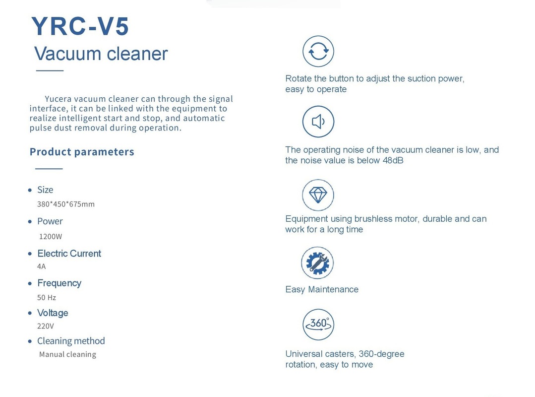 V5 Economical LED Dental Laboratory Dust Collector - Energy Saving and Efficient Filtration