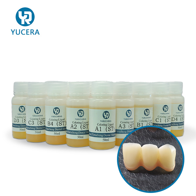 Solutions  Yucera 18-Color Ceramic Zirconia Staining Kit Natural Glow for Dental Lab Creations