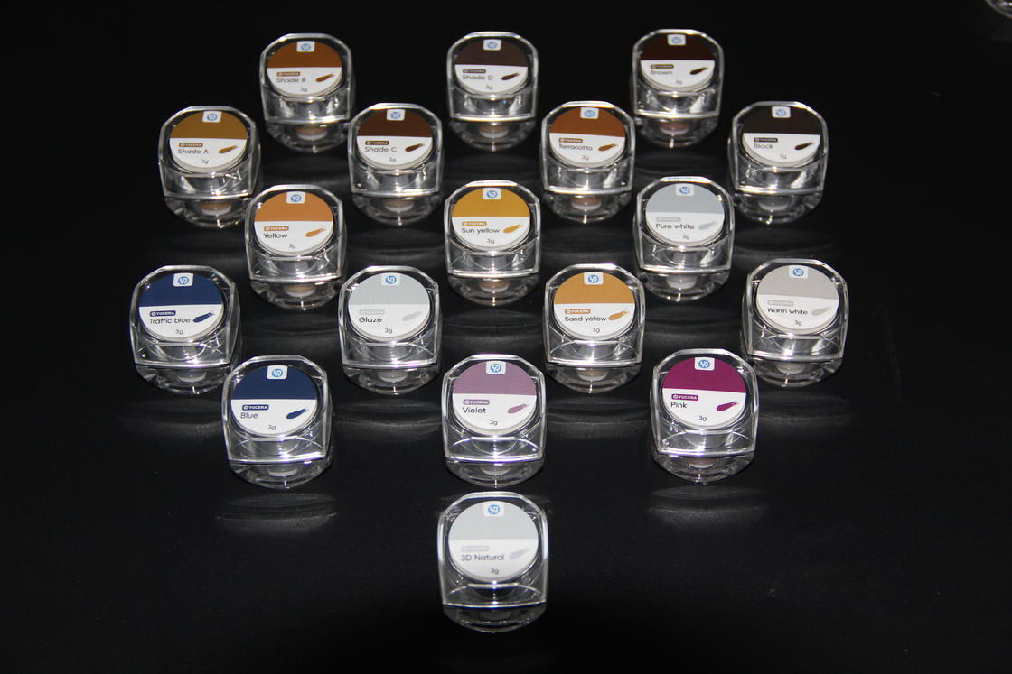 Smile Solutions Yucera 18-Color Ceramic Zirconia Staining Kit Natural Glow for Dental Lab Creations