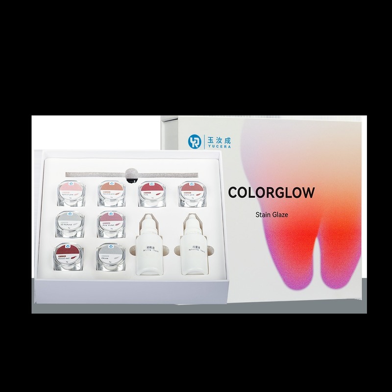 Yucera 18-Color Ceramic Zirconia Staining & Glazing Kit Natural Glow for  Dental Lab Creations