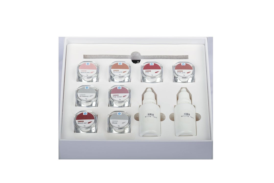 Yucera 18-Color Ceramic Zirconia Staining & Glazing Kit Natural Glow for  Dental Lab Creations