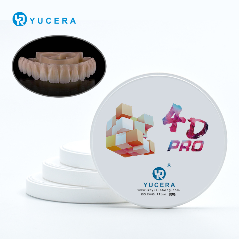 Μπλοκ ζιρκονίας Yucera 4D Pro Sintered - Πολυεπίπεδα Διαφανή Χρώματος B1 για Συστήματα CAD/CAM Οδοντιατρικής