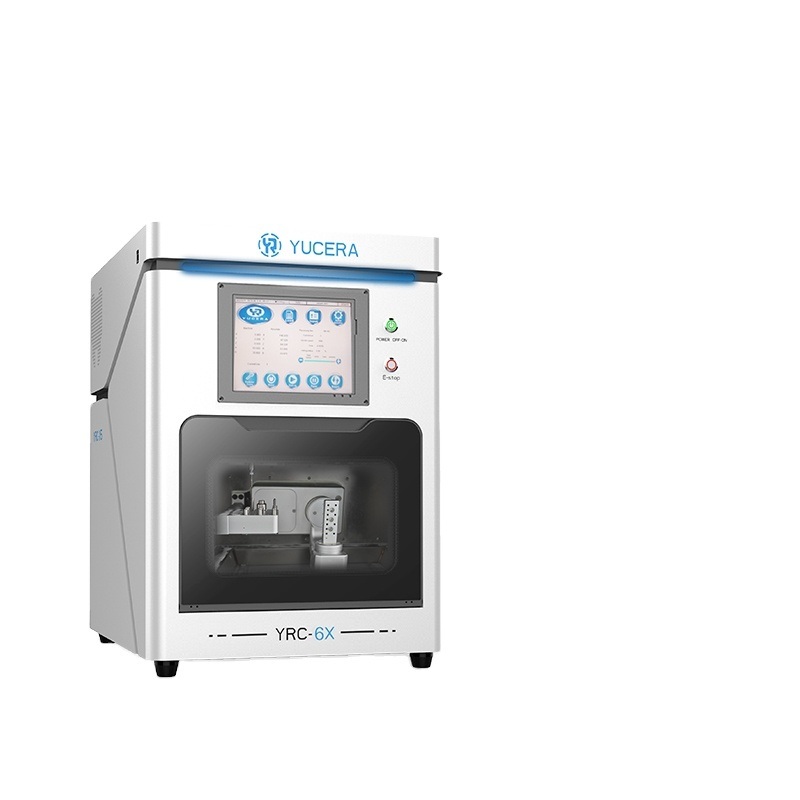 Οδοντιακός φρέζας CAD/CAM 5 αξόνων YUCERA YRC-6X | Ακρίβεια ±5μm | Αυτόματος εναλλάκτης 10 εργαλείων