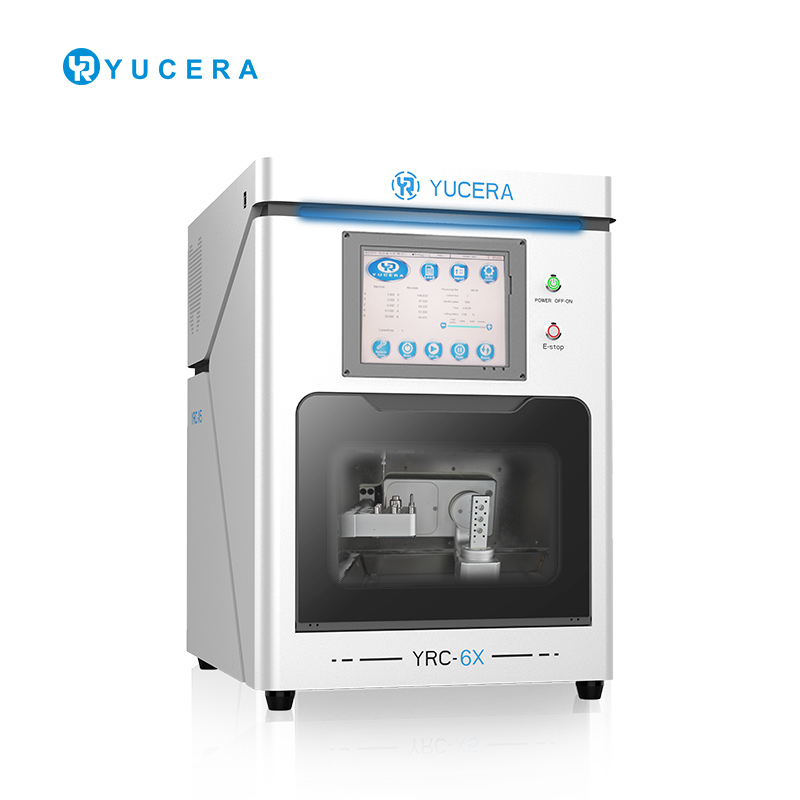 Οδοντιακός φρέζας CAD/CAM 5 αξόνων YUCERA YRC-6X | Ακρίβεια ±5μm | Αυτόματος εναλλάκτης 10 εργαλείων