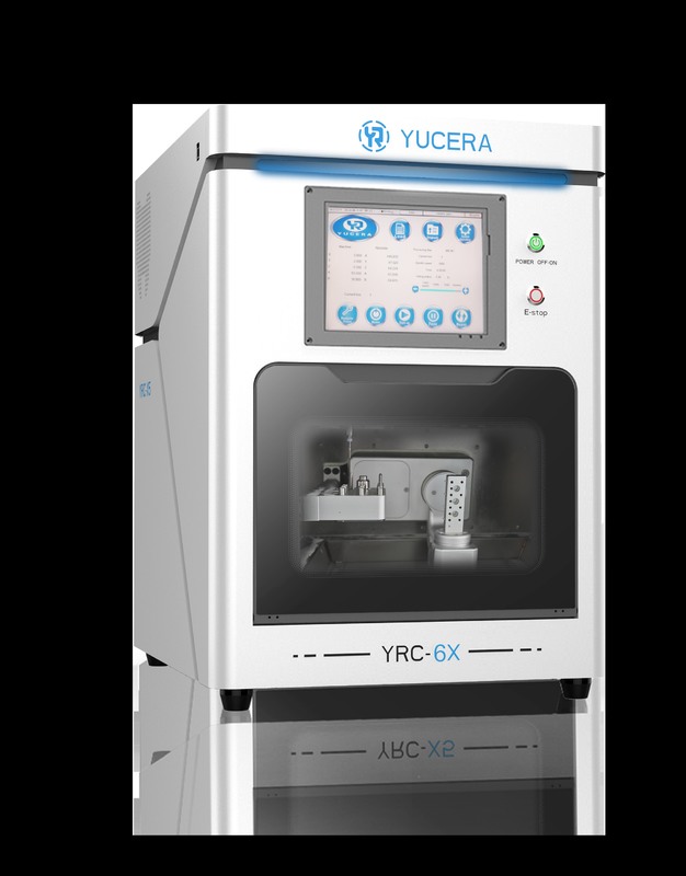 Οδοντιακός φρέζας CAD/CAM 5 αξόνων YUCERA YRC-6X | Ακρίβεια ±5μm | Αυτόματος εναλλάκτης 10 εργαλείων