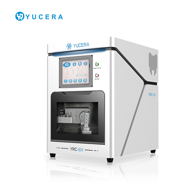 Οδοντιακός φρέζας CAD/CAM 5 αξόνων YUCERA YRC-6X | Ακρίβεια ±5μm | Αυτόματος εναλλάκτης 10 εργαλείων