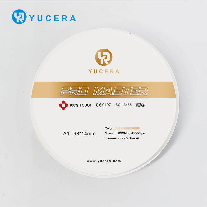 Yucera Pro Master Super Durable Dental Zirconia Block Συμβατό με το Σύστημα CAD CAM για Ακριβή Αποκατάσταση
